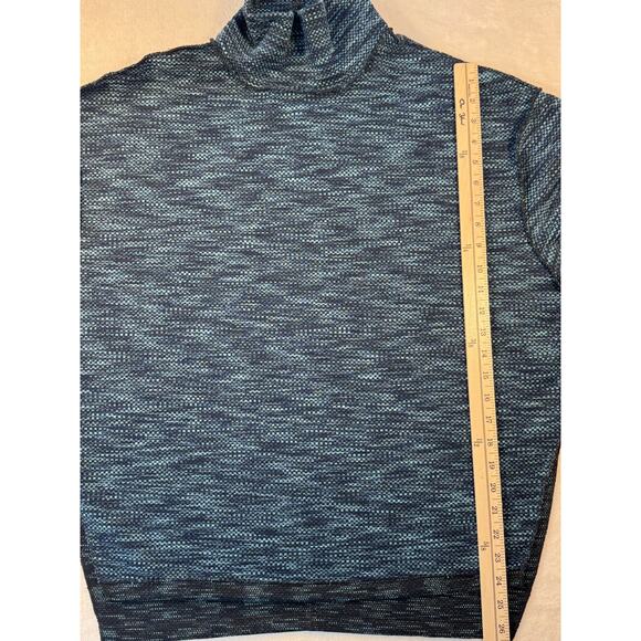 We the Free People Navy Blue Mock Cowl Neck Pullover Top Sweater Sweatshirt L - Picture 11 of 12